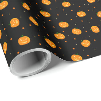 Pumpkin Rain Wrapping Paper