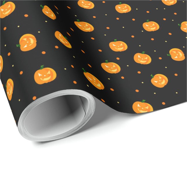 Pumpkin Rain Wrapping Paper (Roll Corner)