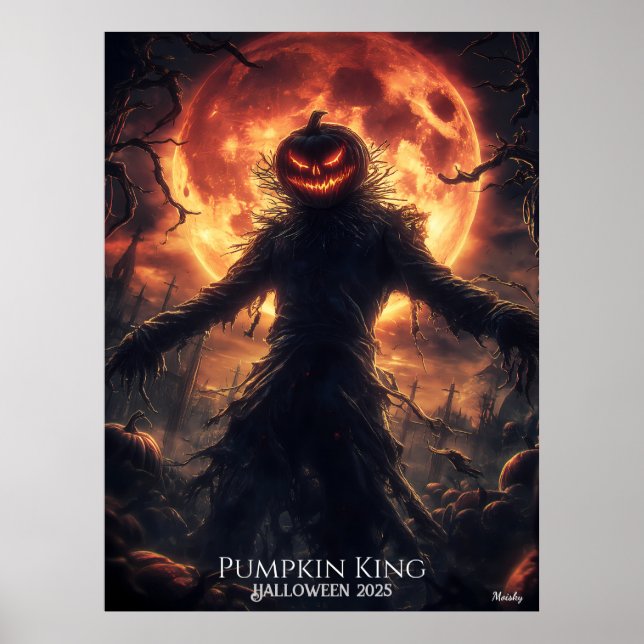 Pumpkin Reaper Awakens Halloween Poster (Front)