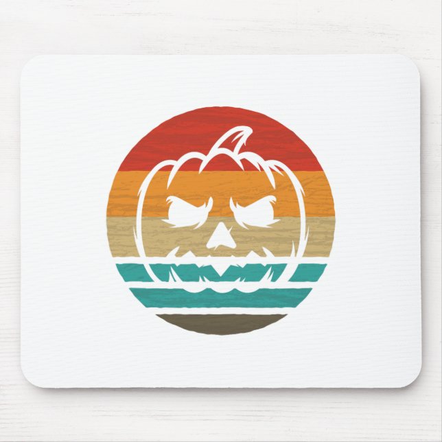 Pumpkin Retro Style Vintage  Mouse Pad (Front)