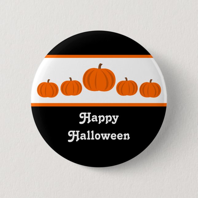 Pumpkin Row Halloween Button (Front)