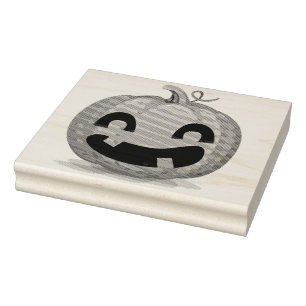 Pumpkin Rubber Stamp