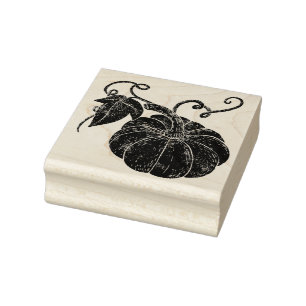 Pumpkin Rubber Stamp