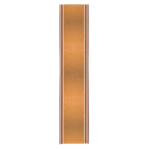 Pumpkin & Rust Exotic Faux Snake Leather Line Art Short Table Runner