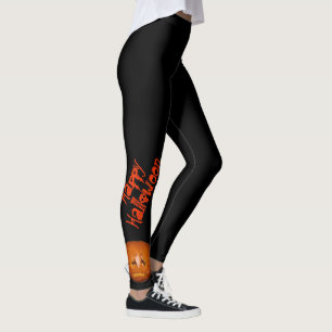 Pumpkin, Sad Flames Leggings