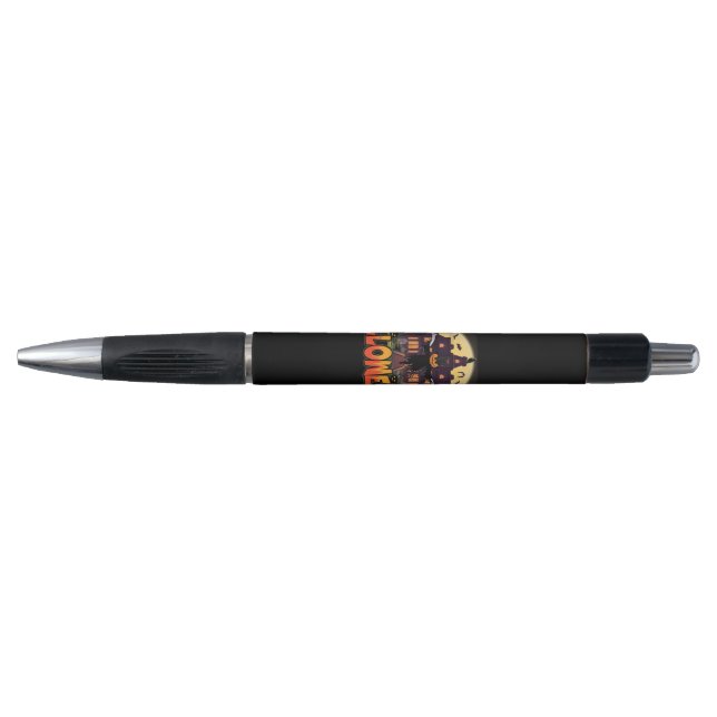 Pumpkin Scary House, Halloween Pen (Front)