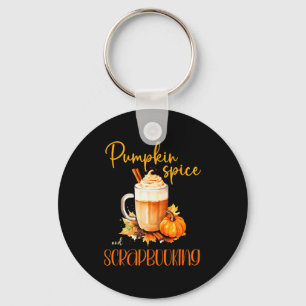 Pumpkin Sce &amp; Scrapbooking _ Cute Autumn Rusti Keychain