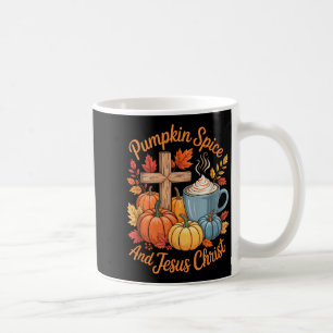 Pumpkin Sce And Jesus Christ Funny Fall Christian Coffee Mug