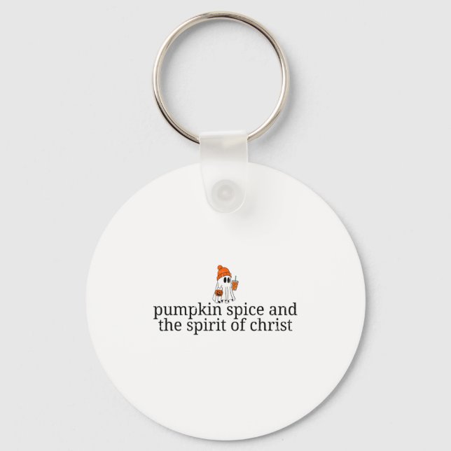 Pumpkin Sce And The Srit Of Christ, Christian Hall Keychain (Front)