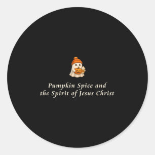Pumpkin Sce And The Srit Of Jesus Christ Classic Round Sticker