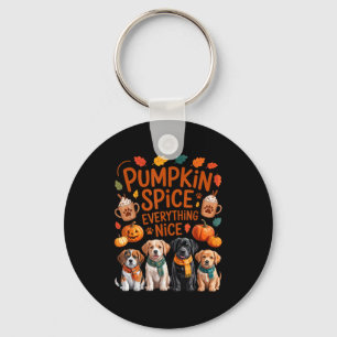 Pumpkin Sce Everything Nice Fall Dog Lovers Addict Keychain