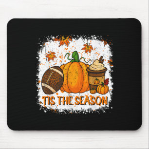 Pumpkin Sce Football Tis The Season Fall Thanksgiv Mouse Pad
