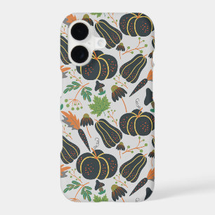 Pumpkin seamless pattern carrot black and white