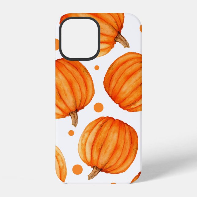 Pumpkin seamless pattern iPhone case (Back)