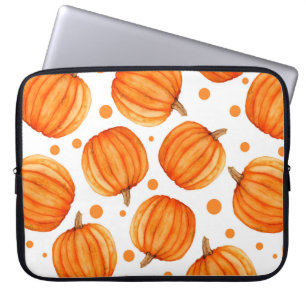 Pumpkin seamless pattern laptop sleeve