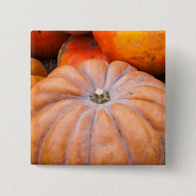 Pumpkin Season 2 Inch Square Button (Front)