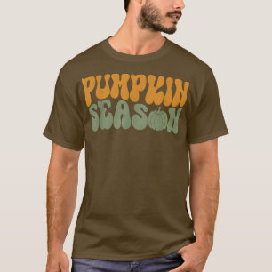 Pumpkin Season Autumn Fall Leaves Thanksgiving Gro T-Shirt