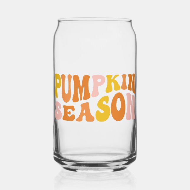 Pumpkin Season Can Glass (Front)
