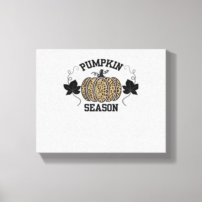 Pumpkin Season  Cheetah Print Pumpkin Fall Design  (Front)