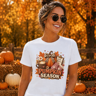 Pumpkin Season Claymation Style Design Womens T-Shirt