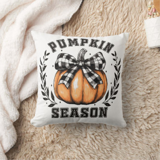 Pumpkin Season Decorative Throw Pillow – Fall Farm