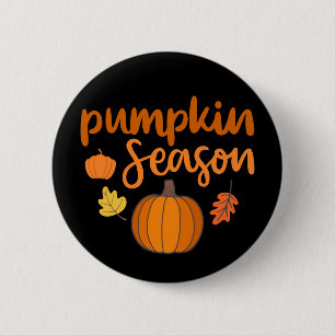 Pumpkin Season Fall 2 Inch Round Button