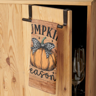 Pumpkin Season Fall  Kitchen Towel