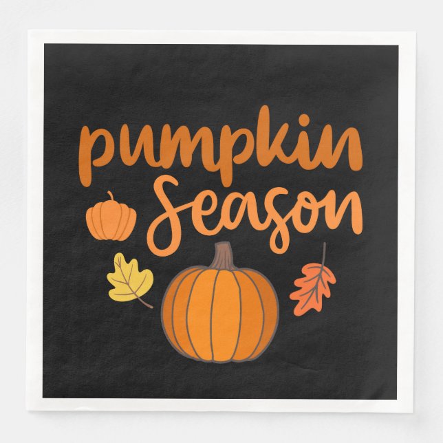Pumpkin Season Fall Napkin (Front)