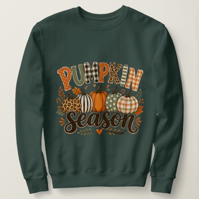 Pumpkin Season Fall  Sweatshirt (Design Front)