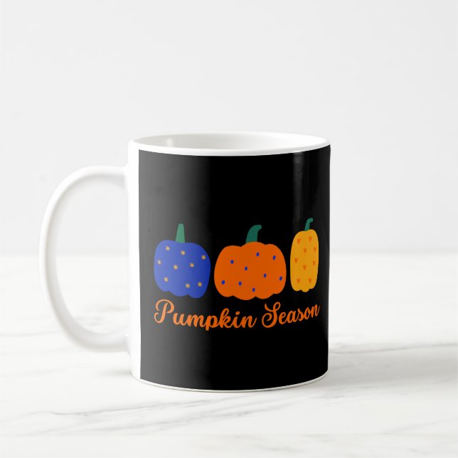 Pumpkin Season Halloween Coffee Mug (Left)