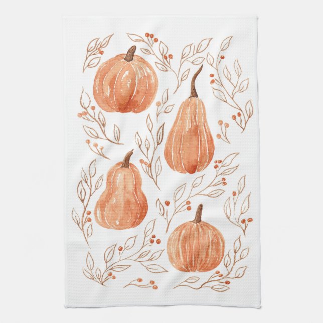 Pumpkin Season Kitchen Towel (Vertical)