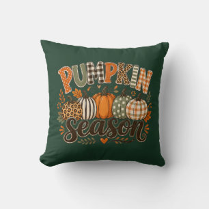 Pumpkin Season Long Sleeve Throw Pillow
