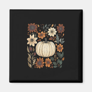 Pumpkin Season Wildflower Thanksgiving Autumn Fall Magnet