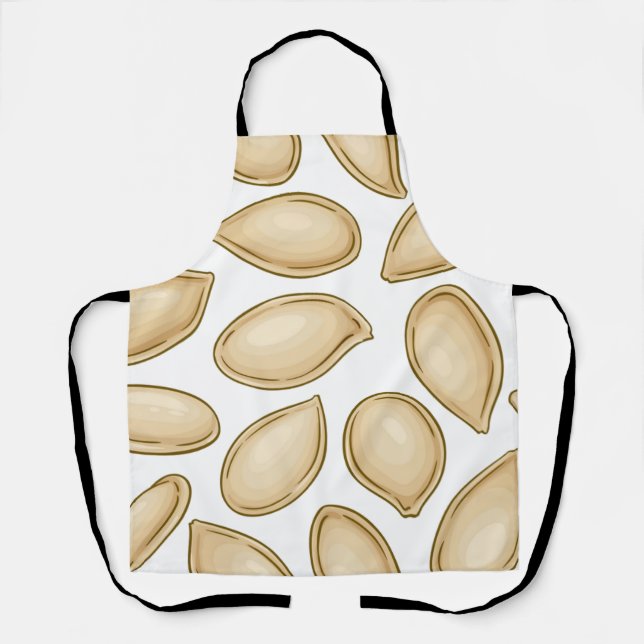 Pumpkin seeds pattern apron (Front)
