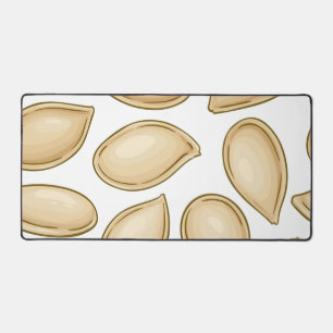 Pumpkin seeds pattern desk mat