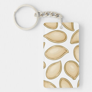 Pumpkin seeds pattern keychain