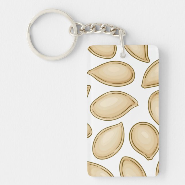 Pumpkin seeds pattern keychain (Front)
