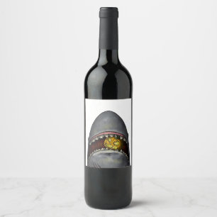 Pumpkin Shark Wine Label