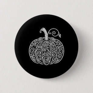 Pumpkin Shirt Women Cute Autumn Fall Thanksgiving 2 Inch Round Button