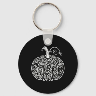Pumpkin Shirt Women Cute Autumn Fall Thanksgiving Keychain