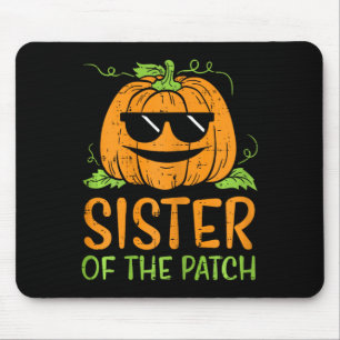 Pumpkin Sister Of The Patch Halloween Family Sis G Mouse Pad