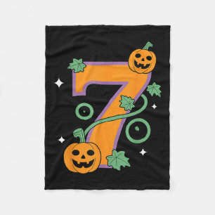 Pumpkin Six Seven 67 Matching 7 Halloween Couple  Fleece Blanket