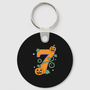 Pumpkin Six Seven 67 Matching 7 Halloween Couple Keychain
