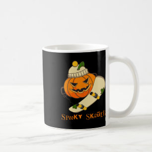 Pumpkin Skateboard Halloween Costume Fun Skateboar Coffee Mug