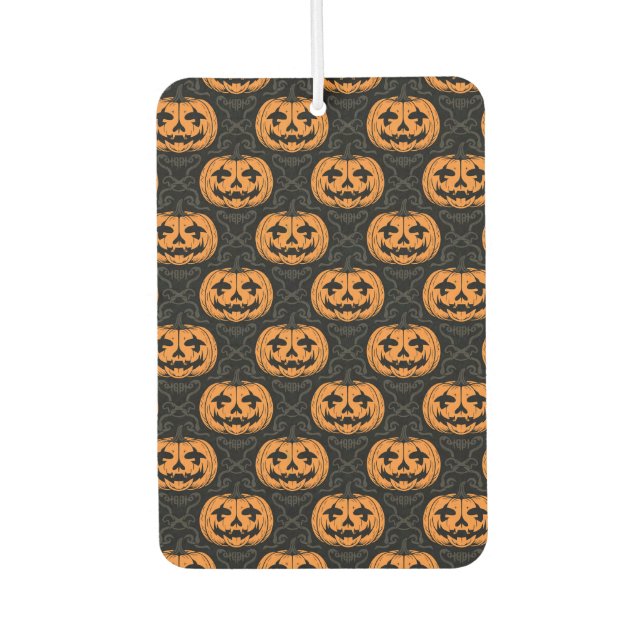 Pumpkin Skull  Air Freshener (Front)