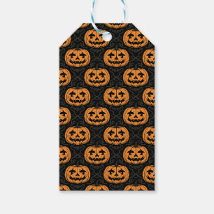 Pumpkin Skull Gift Tags