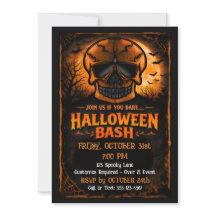 Pumpkin Skull Halloween Party