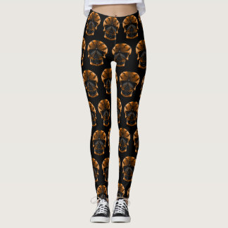 Pumpkin Skull Halloween Party Leggings