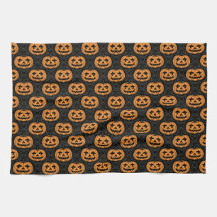Pumpkin Skull Kitchen Towel