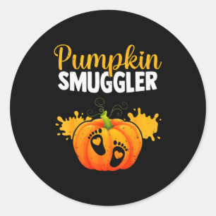 Pumpkin Smuggler Funny Expecting Parents Pregnancy Classic Round Sticker